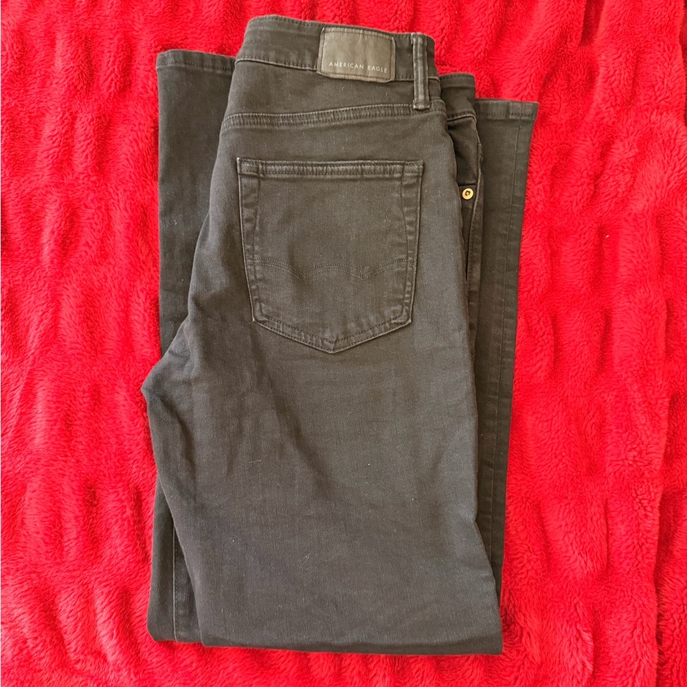 American Eagle Outfitters Men's Dark Gray Jeans